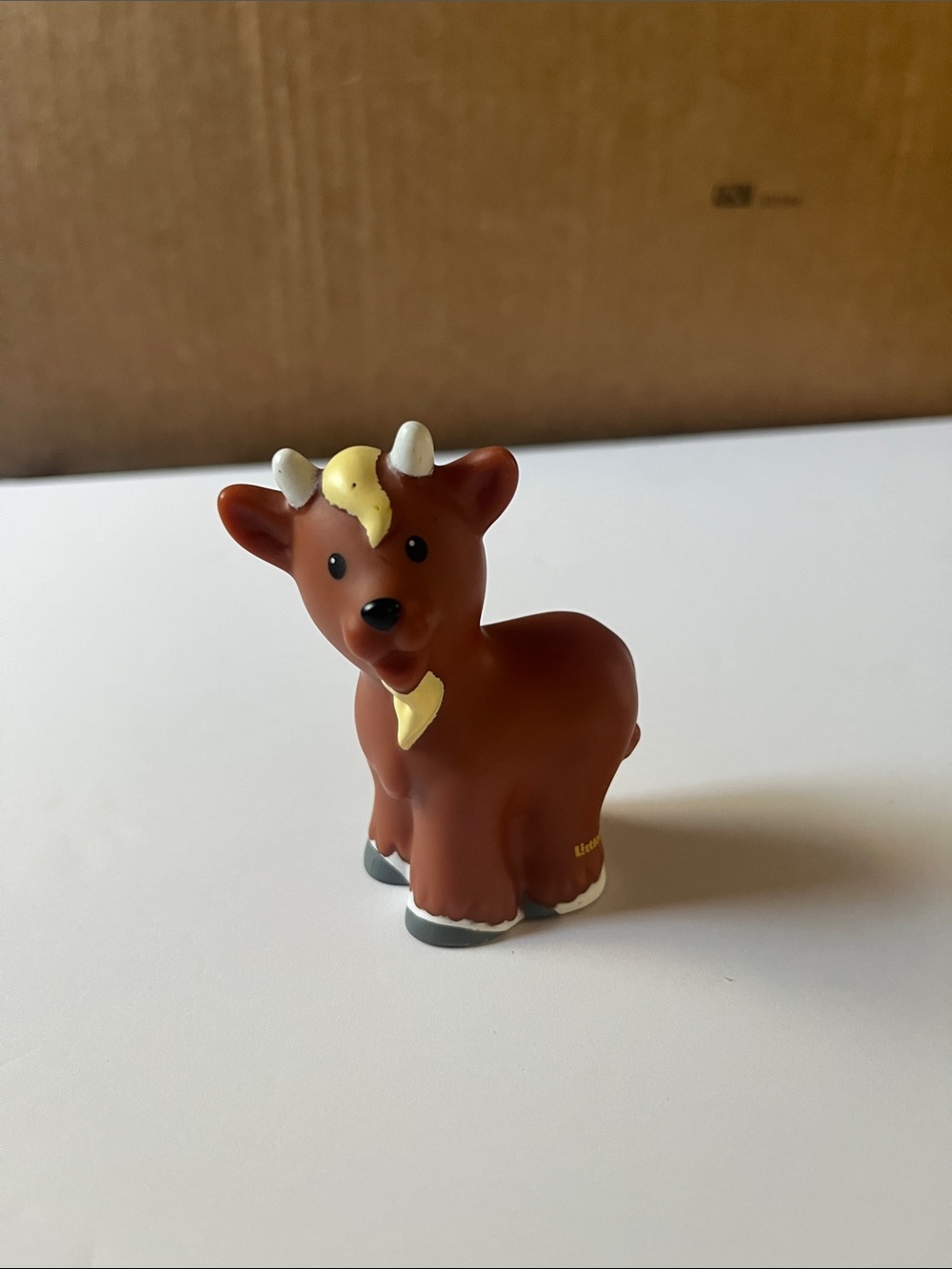 Fisher Price Little People BROWN BILLY GOAT Nativity Farm Zoo Noah Ark Horns Toy